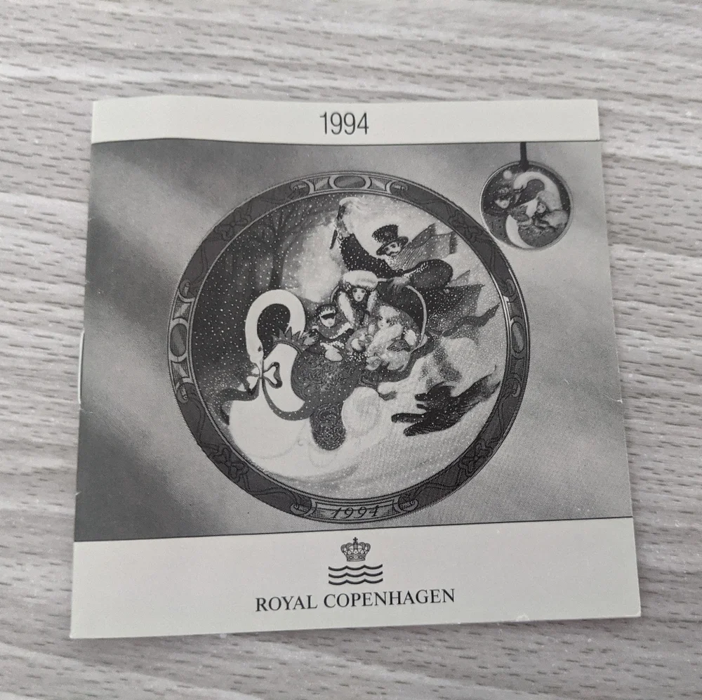 Royal Copenhagen 1994 The Sleigh Ride Plate